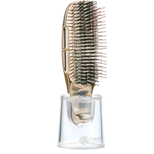 Расческа Scalp Brush Premium с укороченной ручкой, золото (1шт)