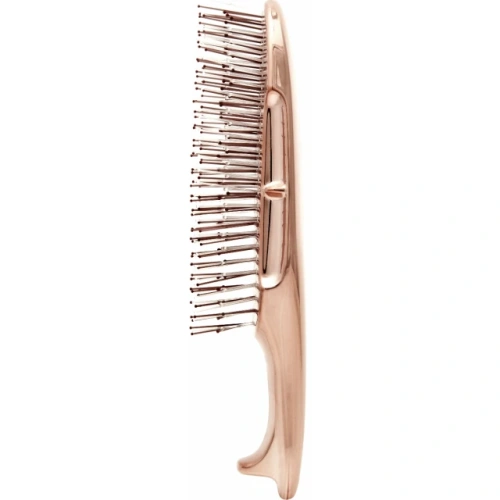 Расческа Scalp Brush Gold с укороченной ручкой, розовое золото (1шт)