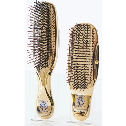 Расческа Scalp Brush Premium с укороченной ручкой, золото (1шт)