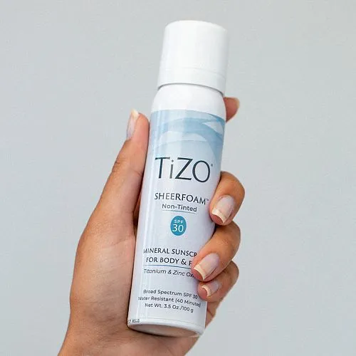 Спрей солнцезащитный для лица и тела TiZO SheerFoam Sunscreen  SPF 30 Non-Tinted