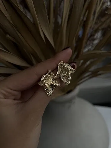 Серьги кусочки золота